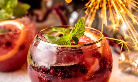 Citrus pomegranate Champagne twist