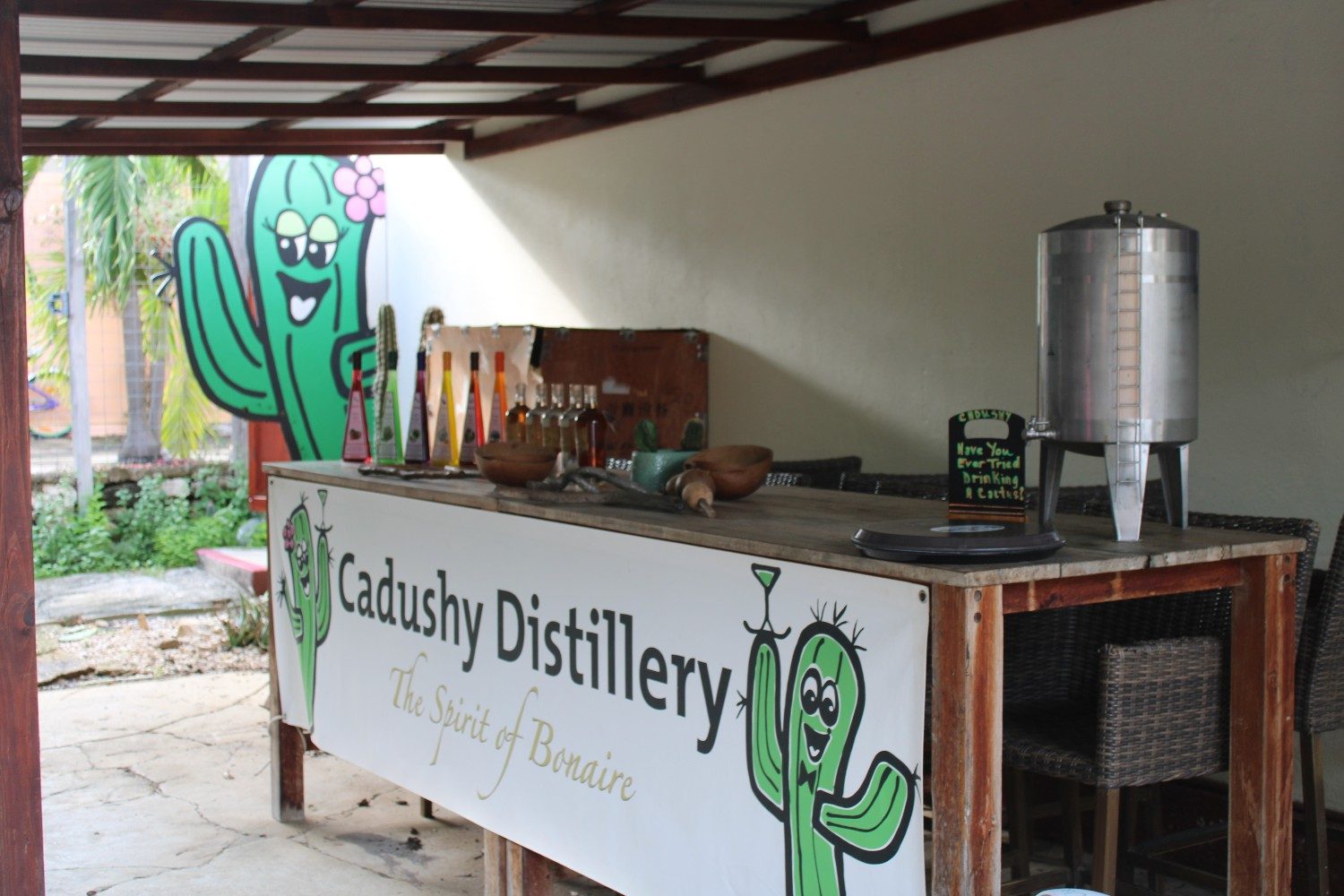 A look inside Cadushy Distillery in Rincón, Bonaire, Caribbean Netherlands.