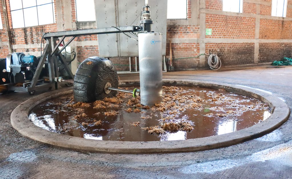 An agave press