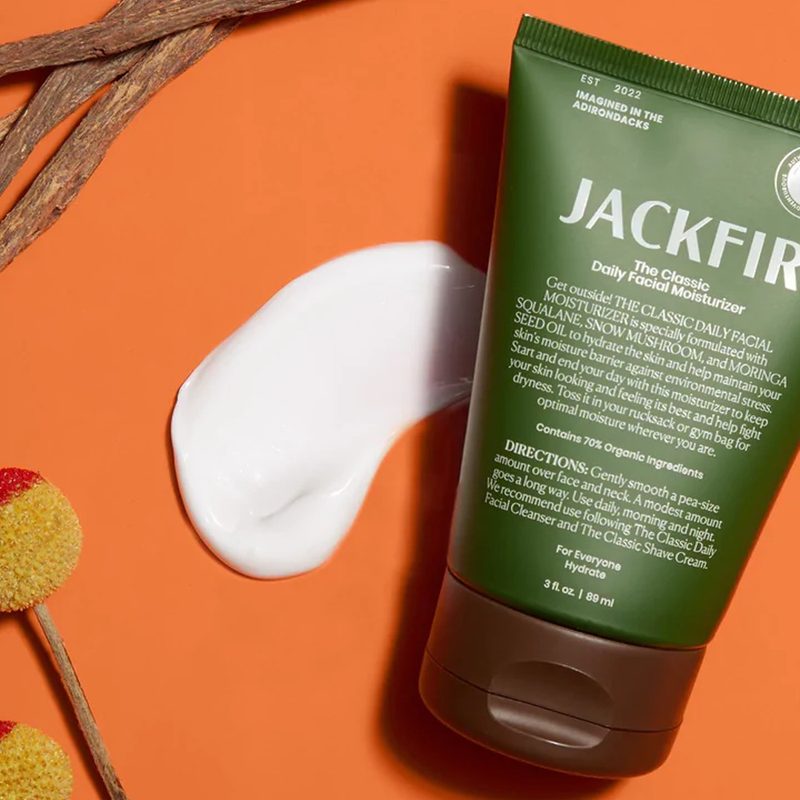 A tube of Jackfir Classic Daily Facial Moisturizer.