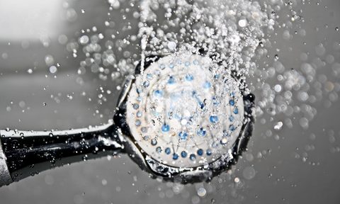 a gigantic showerhead