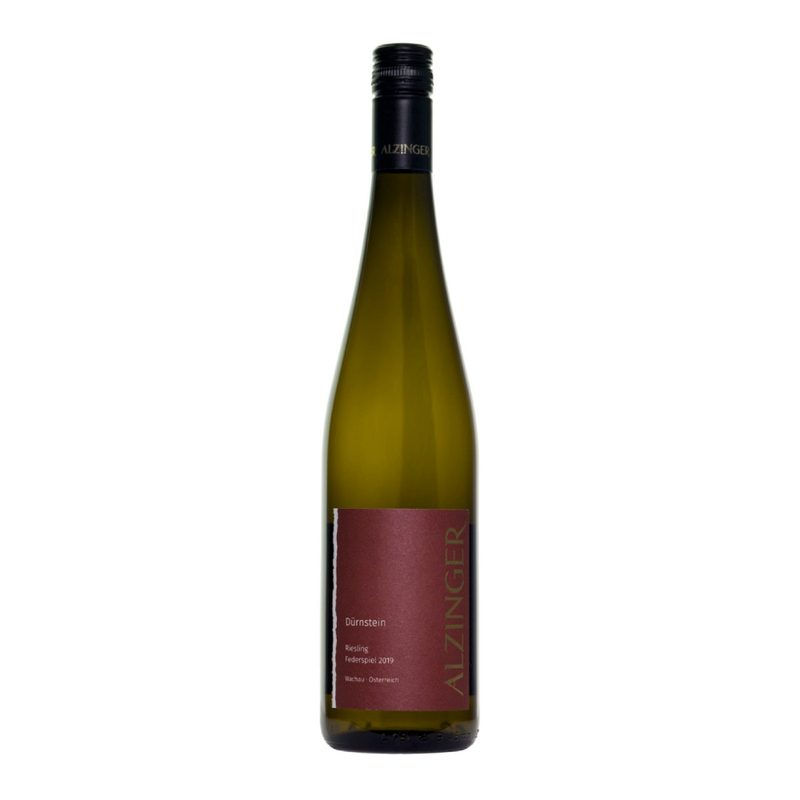 A bottle of Alzinger Riesling from Austria.