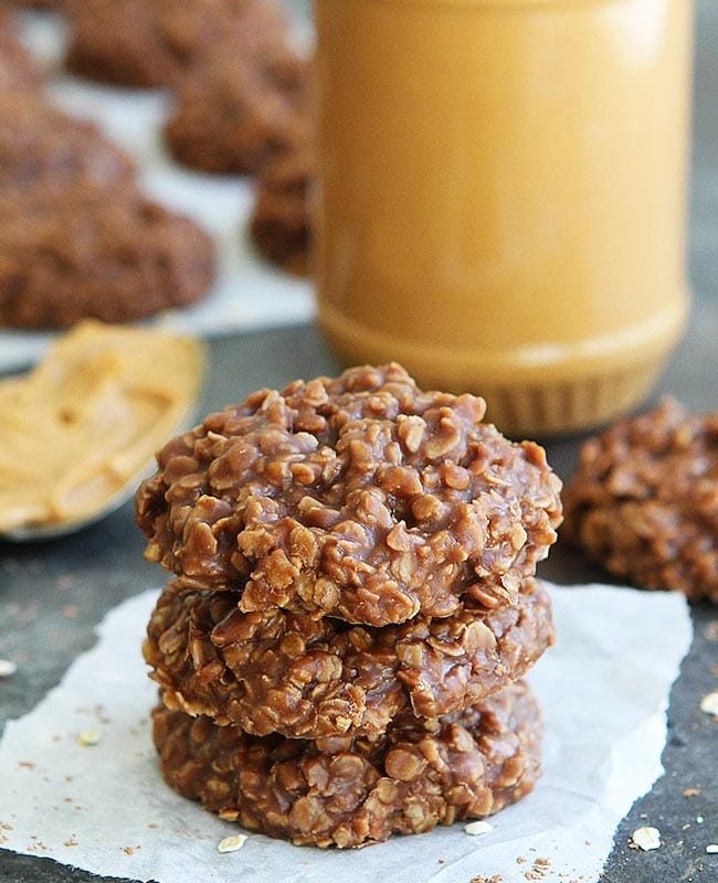 No-bake oatmeal chocolate cookies