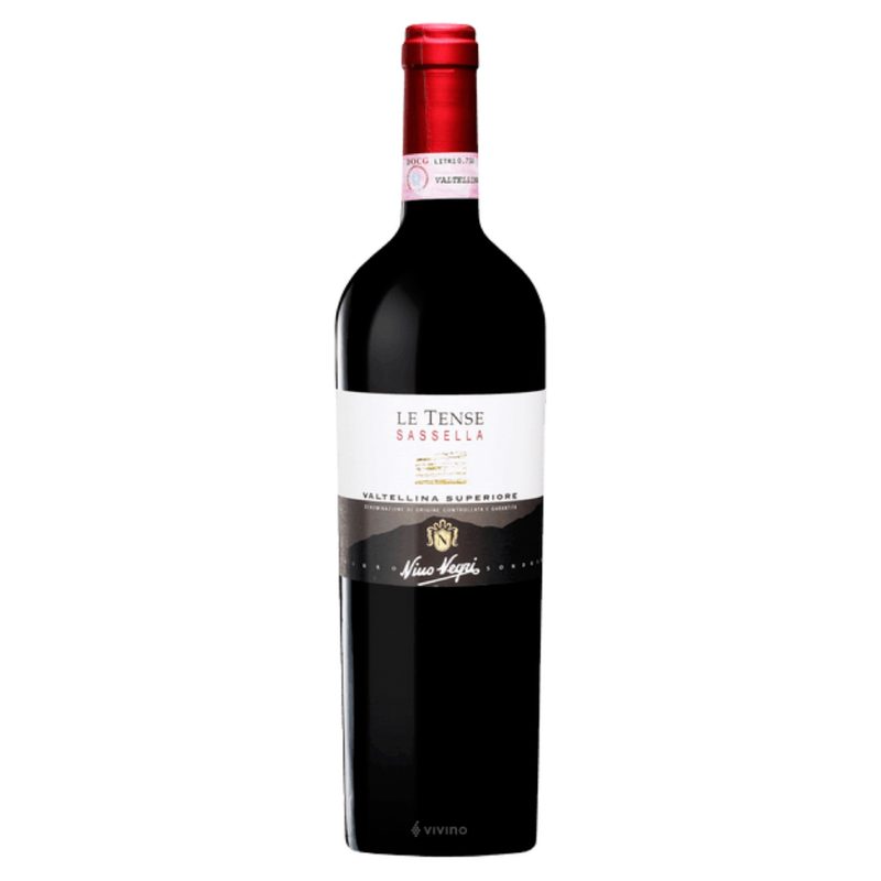 A bottle of La Tense Sansella Nebbiolo.