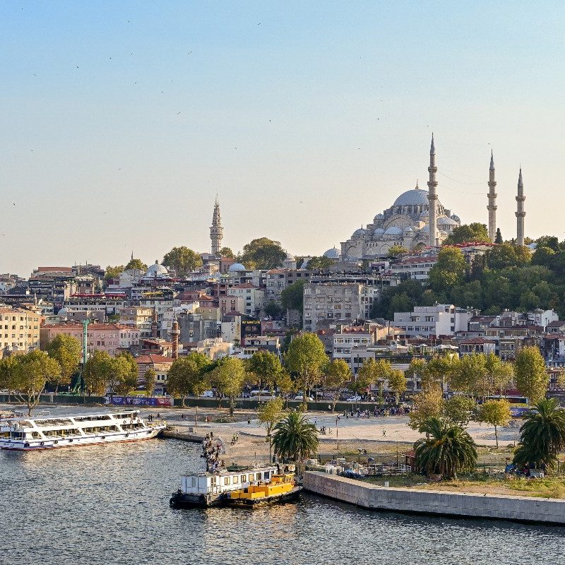 Istanbul skyline.