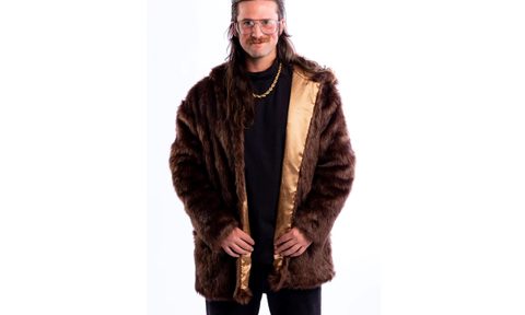 Shop Shinesty for this Dark Brown Faux fur coat.