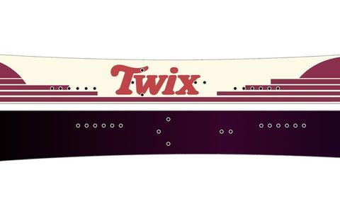 The limited edition Twix Doughboard on a white background
