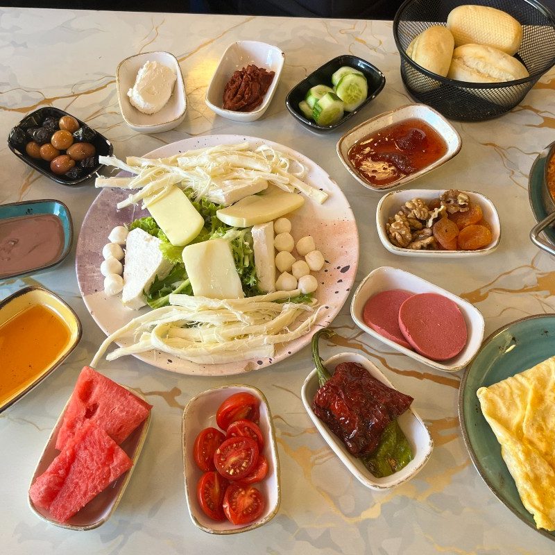 A big Turkish breakfast.