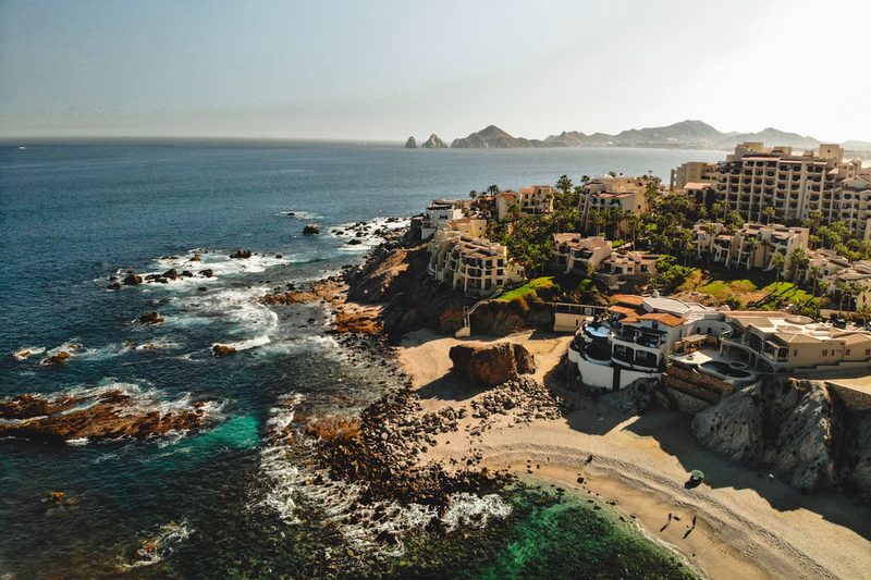 Aerial view of Cabo San Lucas, Mexico.