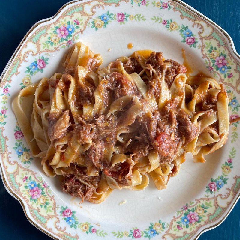 A ragu fettuccine from Cafe Mutton in Hudson.