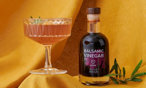 An Olivo Amigo cocktail.