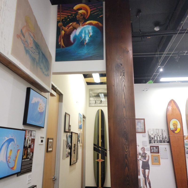 An exhibit at The Surfing Heritage and Cultural Center in San Clemente, California.