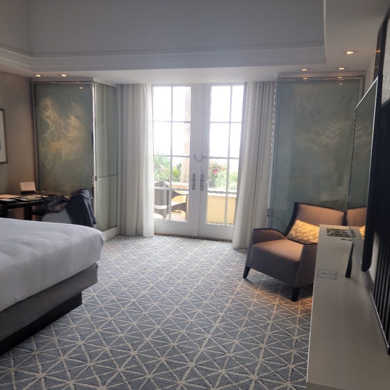 A look inside a hotel room at The Ritz-Carlton Laguna Niguel in Dana Point, California.