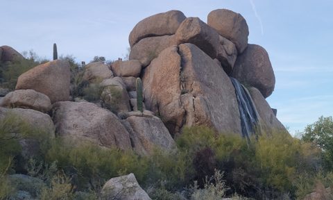 The Waterfall at The Boulders Resort in Scottsdale, Arizona.