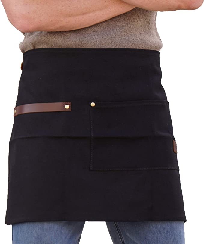 best aprons for men apronmen utility barista waist half apron