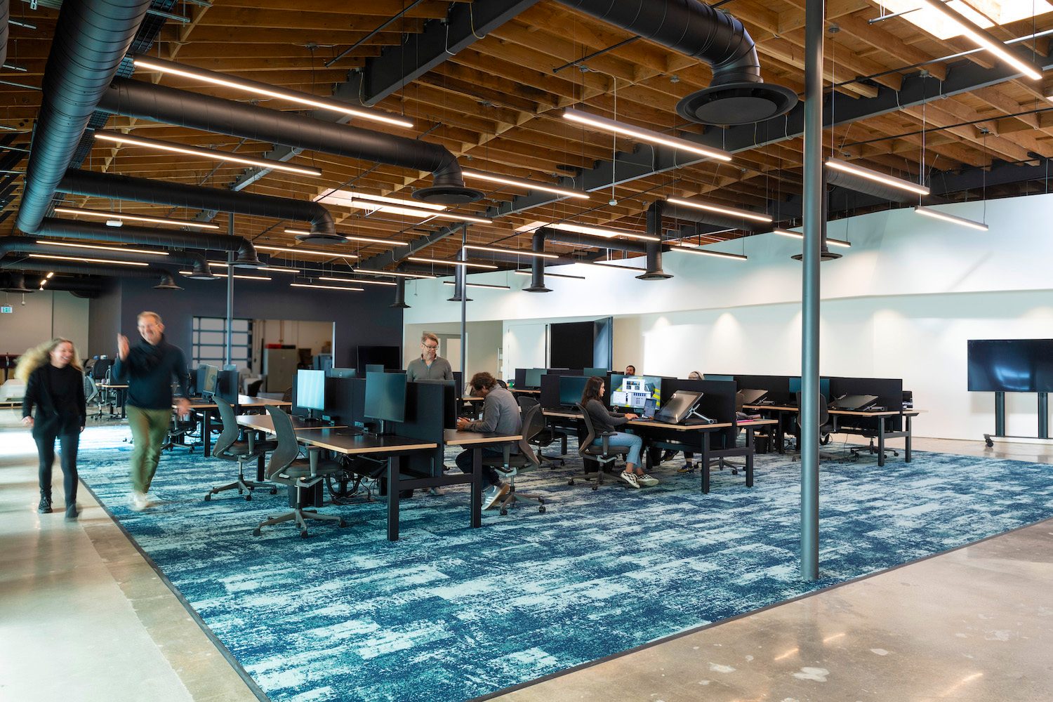 An office space in the BMW Designerworks studio in Santa Monica, California.
