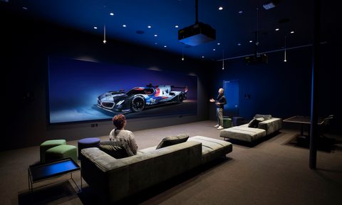 One of the office spaces in the BMW Designerworks studio in Santa Monica, California.