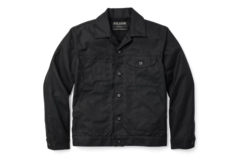 Filson Tin Cloth short lined jacket black.