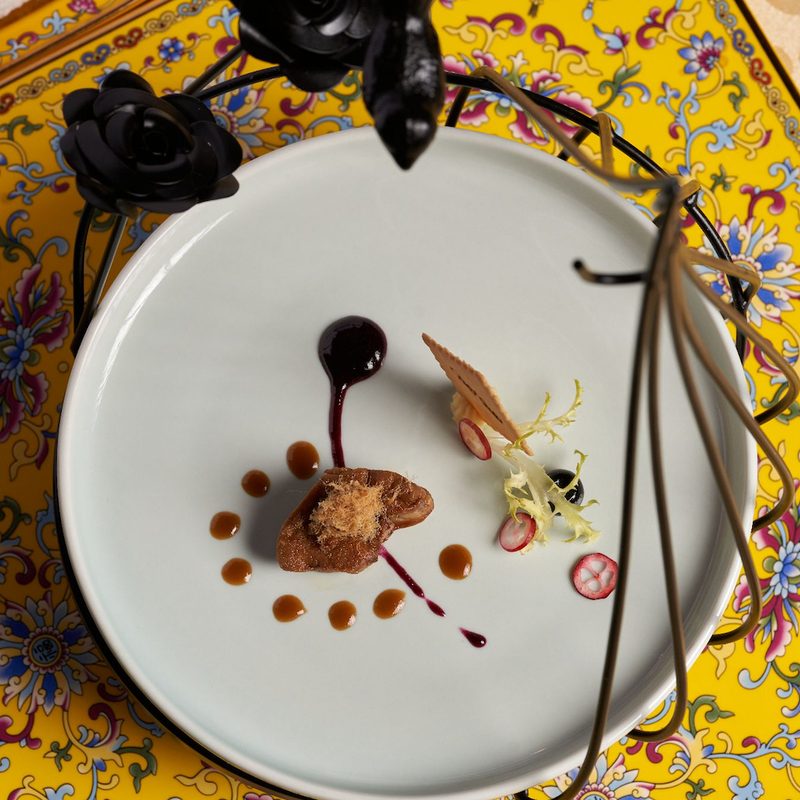 Chef Guo foie gras plate.