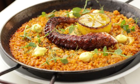 Paella from La Pulperia.