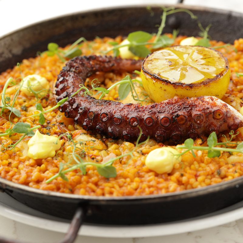 Paella from La Pulperia.