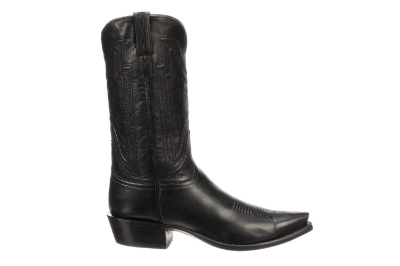 Lucchese Collings cowboy boot in black.