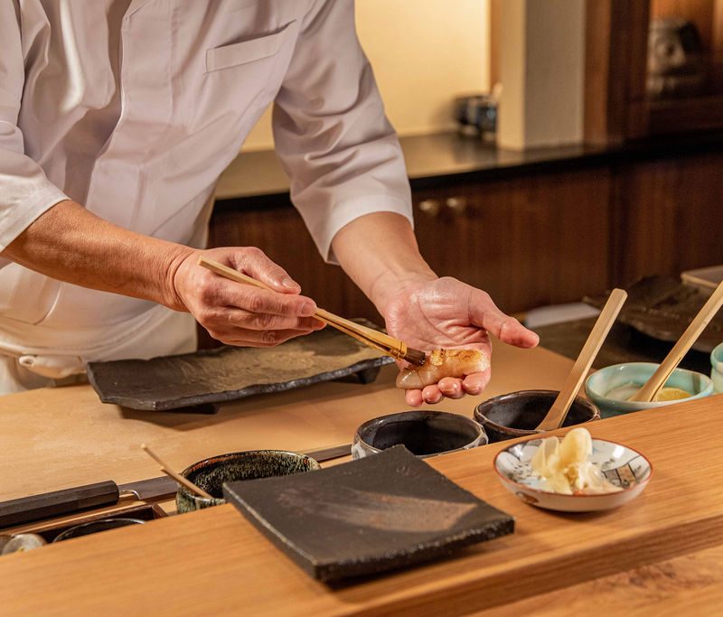 Sushi chef at The Office of Mr. Moto.