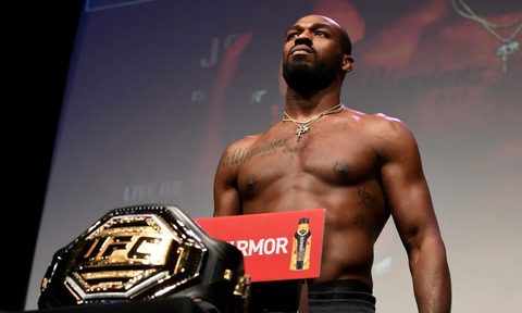 Jon Jones at the UFC 247 Weigh-Ins.
