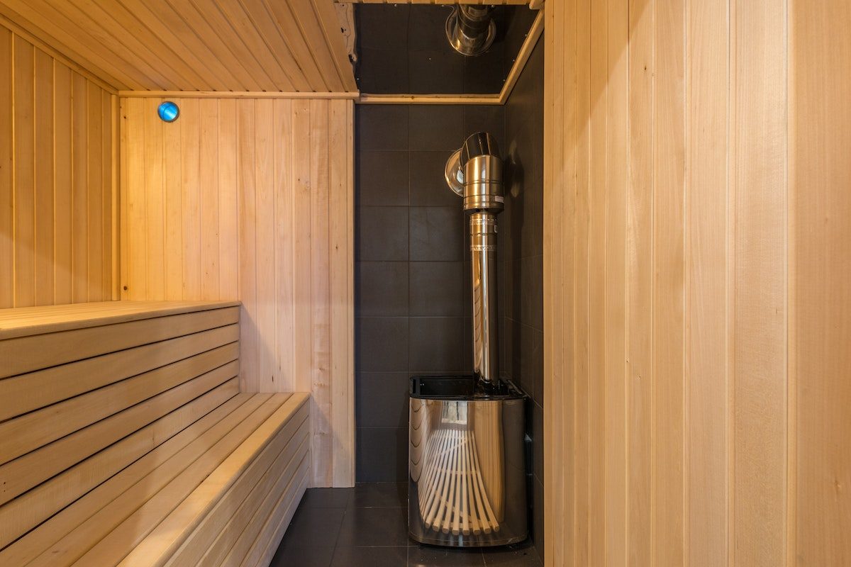 inside an infrared sauna