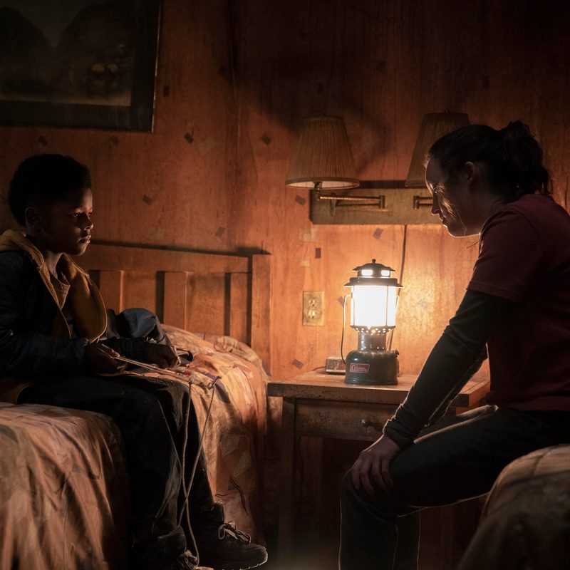 Ellie and Sam in The Last of Us