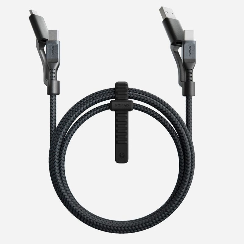 Nomad Goods Universal-USB-C Kevlar Cable on a white studio background.