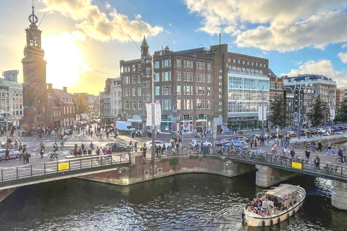 The view from Amsterdam De L'Europe.