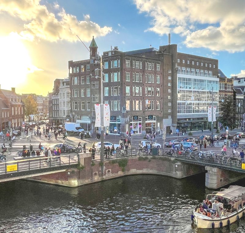 The view from Amsterdam De L'Europe.