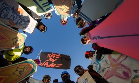 a day for jake snowboarding burton snowboards 2023 group