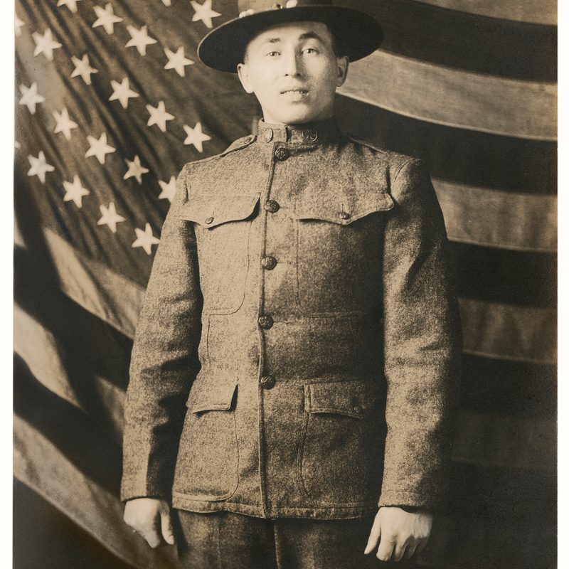 Louis Rosenstock dressed in military uniform