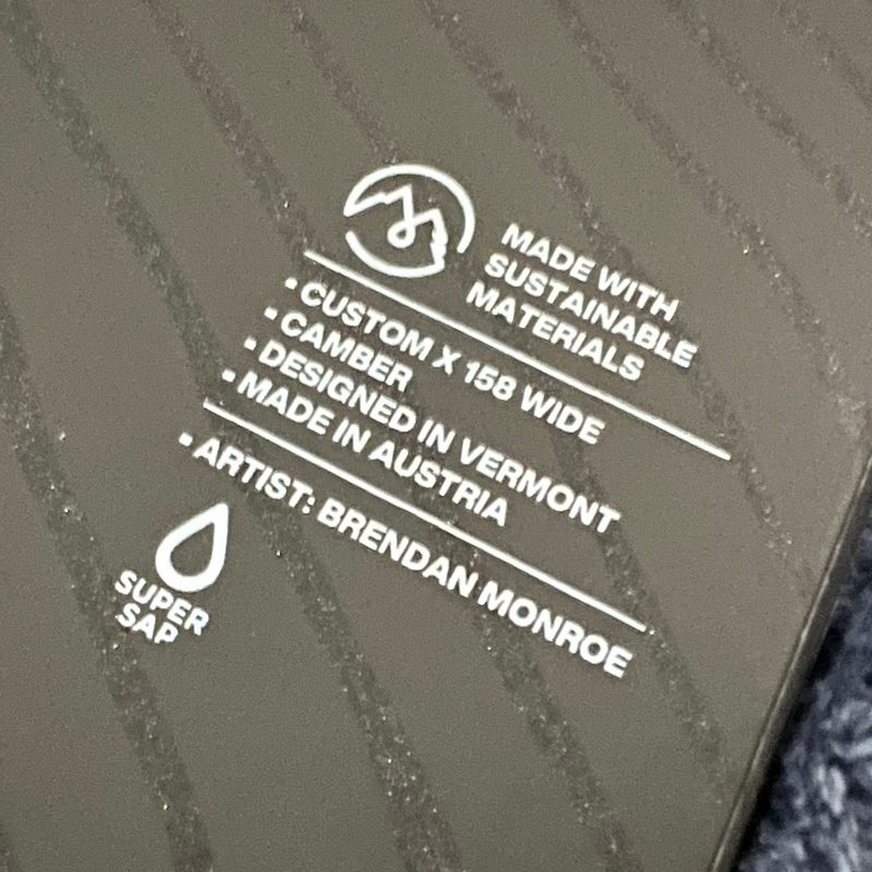 Burton Custom X snowboard specs