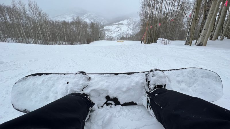 The Manual GM Nate Swanner, in Vail, riding a Burton Custom X