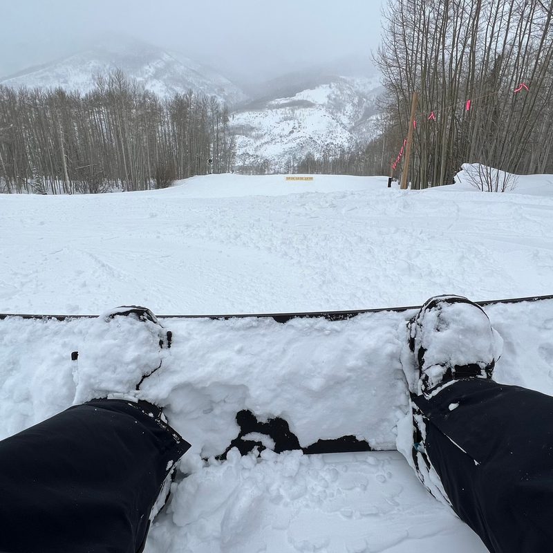 The Manual GM Nate Swanner, in Vail, riding a Burton Custom X