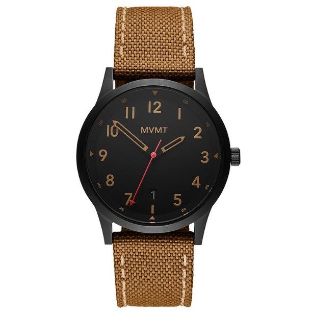 MVMT Field Watch with a black face