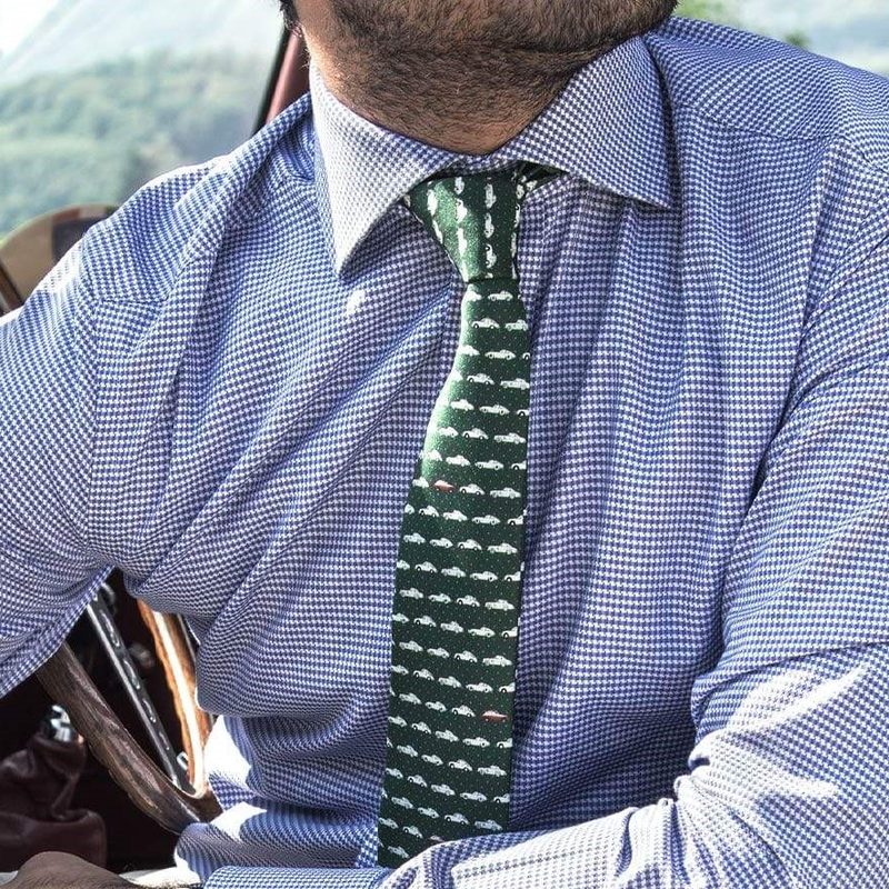 Man in green tie