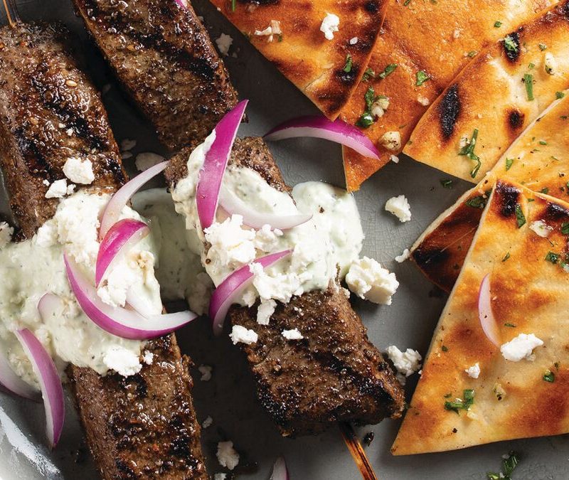 Filet mignon steak kabobs from Omaha Steaks