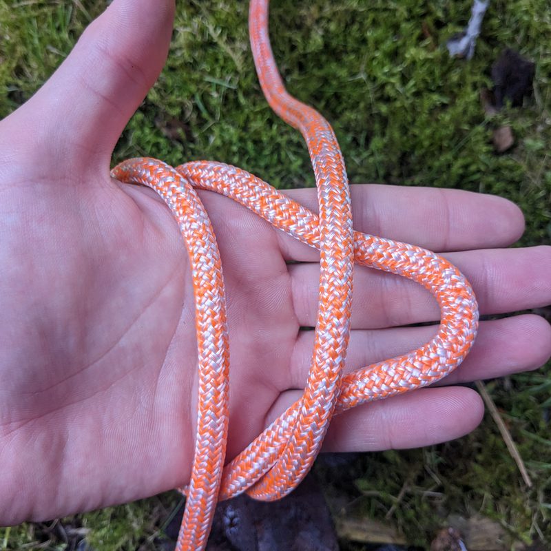 Step 2 tying an alpine butterfly knot