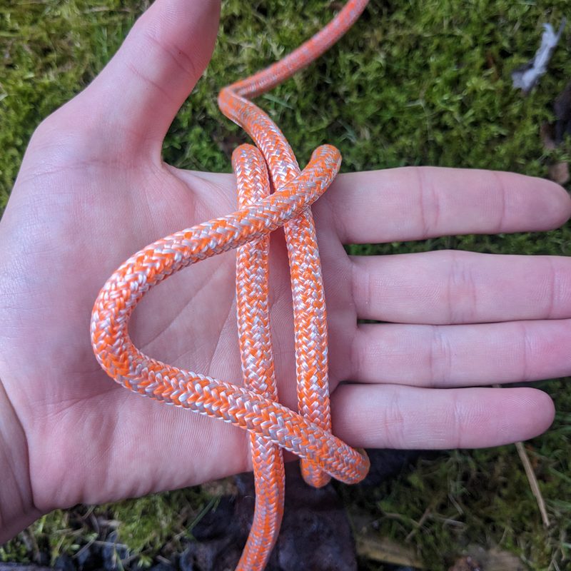 Step 3 tying an alpine butterfly knot