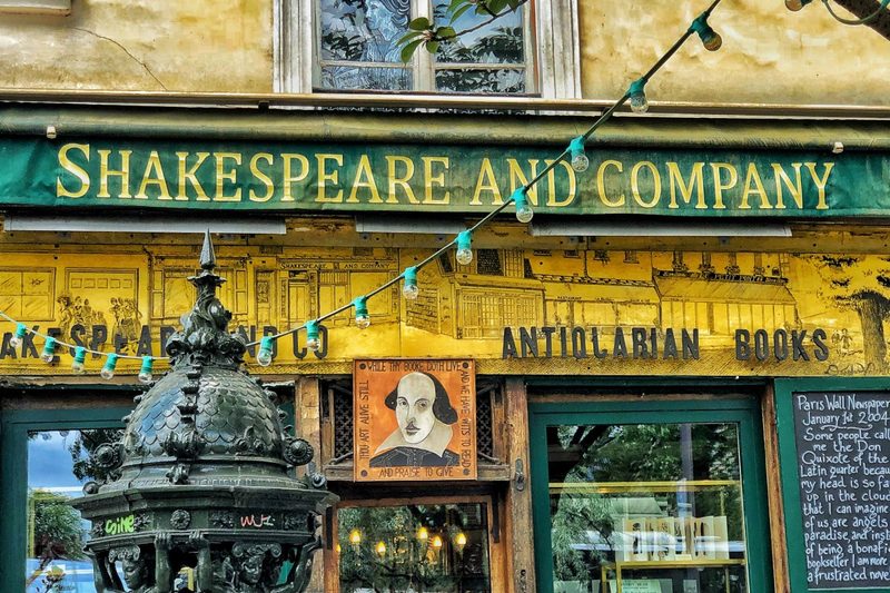 Shakespeare and Co in Paris.