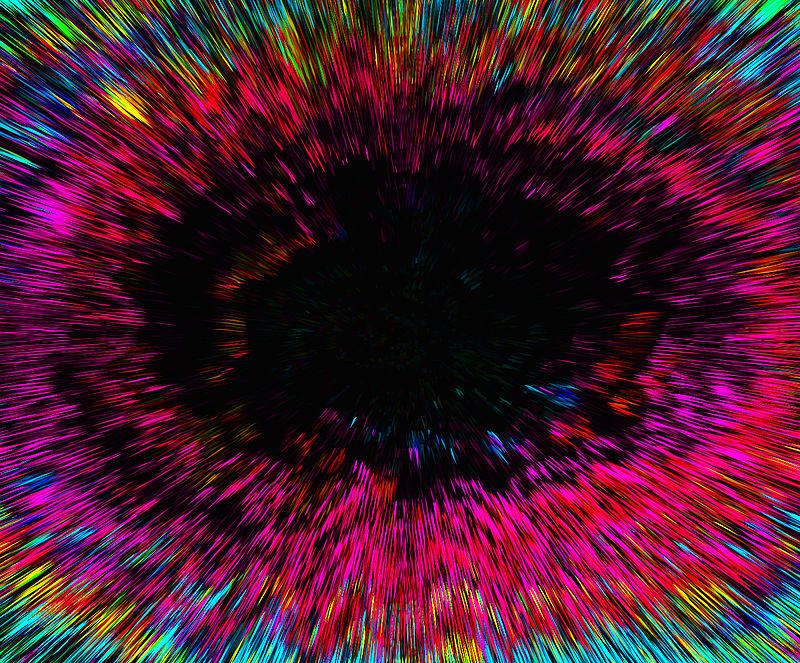 Colorful, trippy art