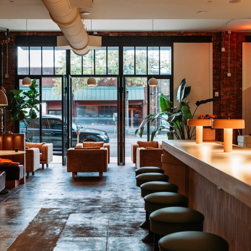 The interior of the bar Adios, Alabama