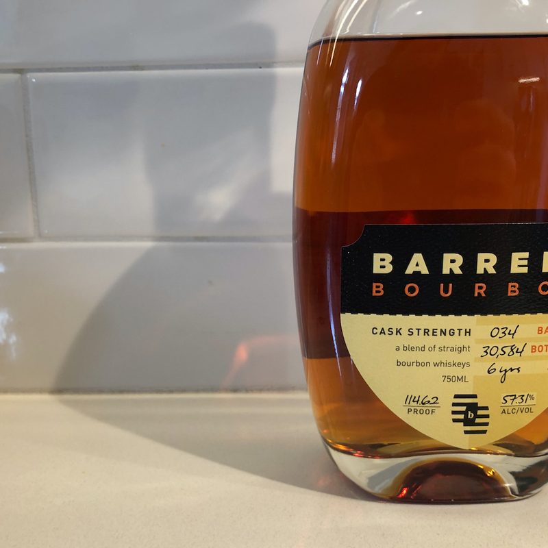 A cask strength selection from Barrel Bourbon.