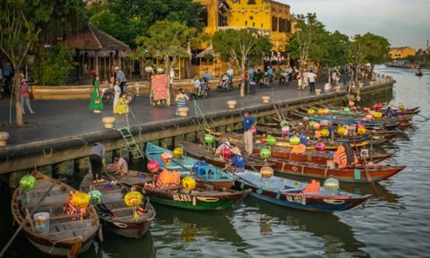 Downtown Hoi An, Vietnam.