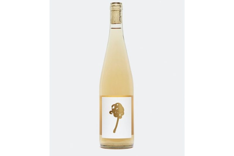 A bottle of Vice orange wine.