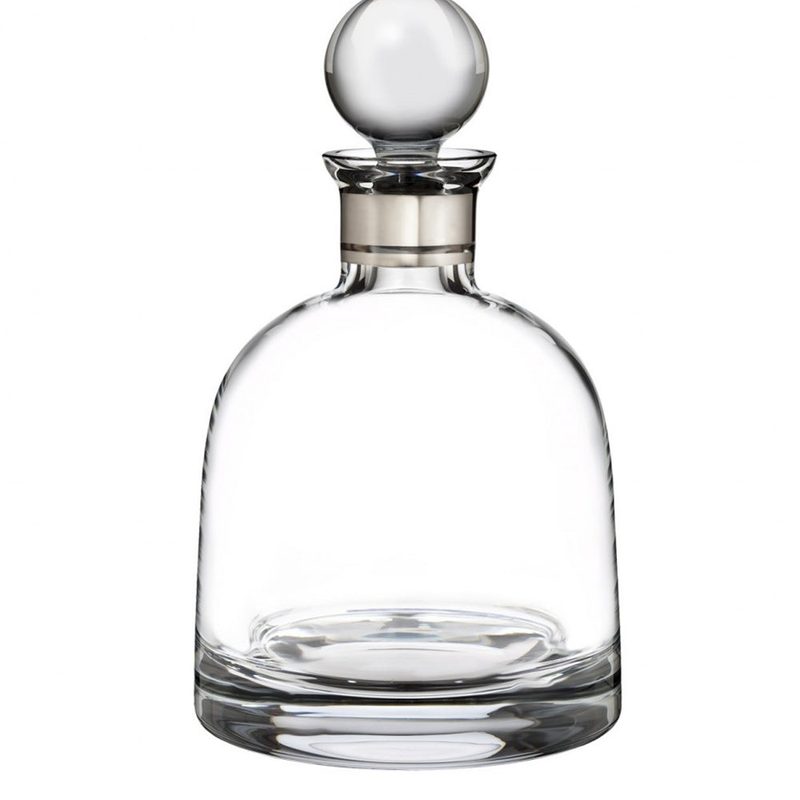 Waterford Elegance decanter with round stopper.